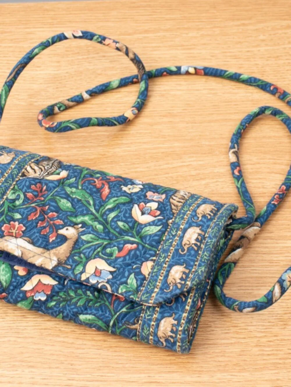 Vera Bradley Animal Kingdom Print Wallet With Strap